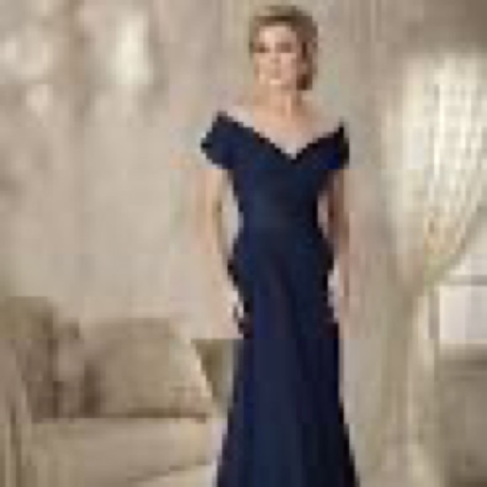 Christina Wu navy evening gown